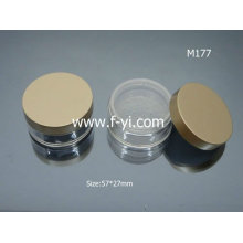 Small Golden Round Loose Powder Container